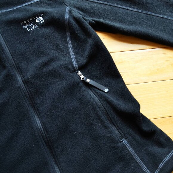 Mountain Hardwear Fleece Black Zip Up Jacket Black Women Size S - Picture 4 of 11